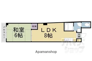 プレアール浜大津【4C号室】の間取り