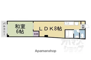 プレアール浜大津【2D号室】の間取り