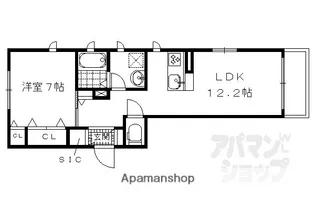 プランドール深草【303号室】の間取り