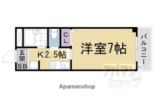 サントマンション大津【103号室】の間取り
