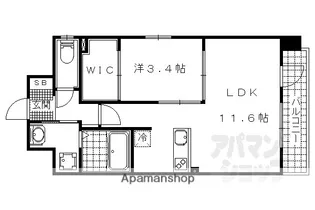 RーIIICOURT【303号室】の間取り