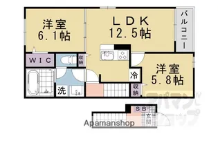 ベルカレントII【207号室】の間取り