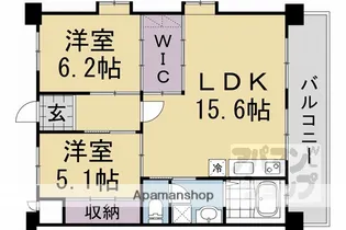 醍醐西市営住宅 7棟【7階】の間取り