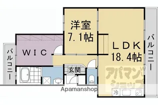 醍醐西市営住宅 8棟【2階】の間取り