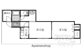 京都府京都市山科区大塚元屋敷町【一戸建】の間取り