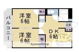 日新ハウス【3階】の間取り