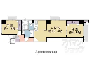 ベル クローチェ京都洛央【1101号室】の間取り