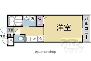 CREST TAPP京都丹波口II【2階】の間取り
