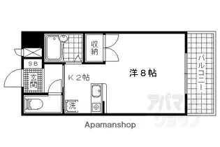 マンション白崎【20D号室】の間取り