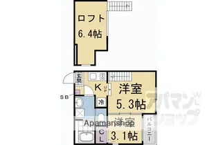 ハーモニーテラス稲荷悠苑【105号室】の間取り
