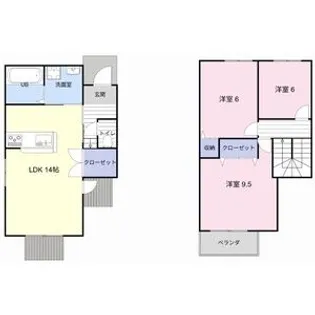 滋賀県大津市本堅田2丁目【一戸建】の間取り