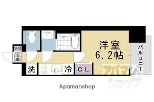 プレサンス大津京町ヴェリス【5階】の間取り