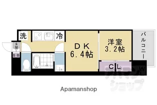 プレサンス大津京町ヴェリス【6階】の間取り