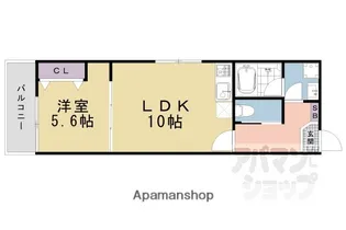 ジーニアススクエア四条高辻【4階】の間取り