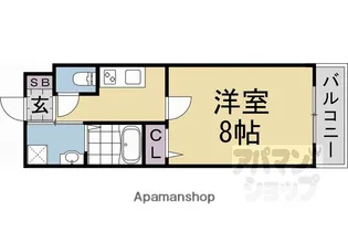 仮称)西ノ京東月光町マンション【404号室】の間取り