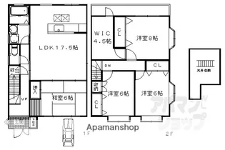 京都府京都市伏見区桃山南大島町【一戸建】の間取り
