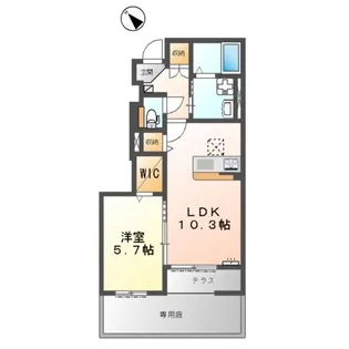 フィラーレ藤【1階】の間取り