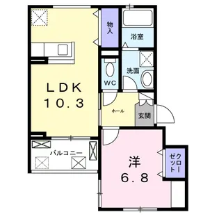 プレミール京都【2階】の間取り