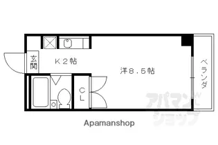 ハウス良心【207号室】の間取り