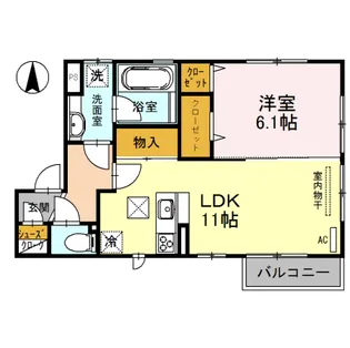 コーポ大敬III A棟【1階】の間取り