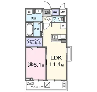 SYS大将軍【2階】の間取り