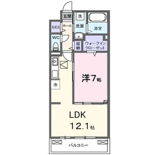 SYS大将軍【1階】の間取り