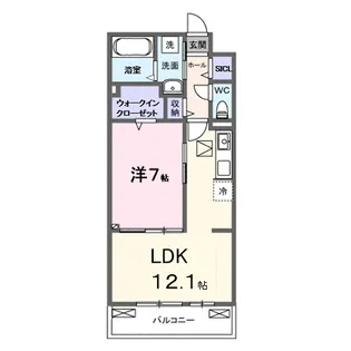 SYS大将軍【1階】の間取り