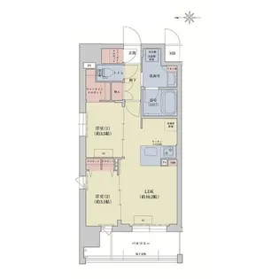 リシュドール梅小路【0808号室】の間取り