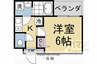 ネクスフィーダ北白川【2階】の間取り