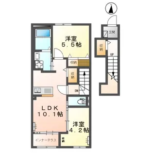 リントゥコト【2階】の間取り