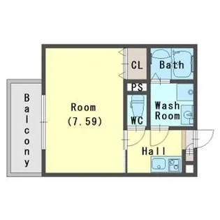 フォルテ横大路【2階】の間取り