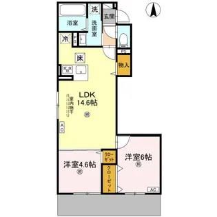 GRAMM北浜【102号室】の間取り