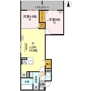 GRAMM北浜【203号室】の間取り