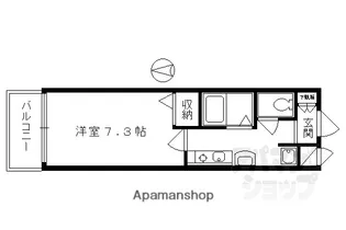 SHICATA SIX BLDG【3階】の間取り
