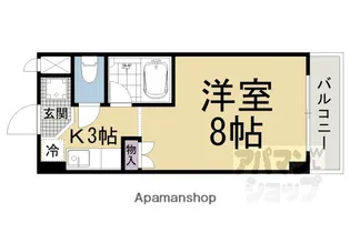カルテットKOBORI A棟【106号室】の間取り