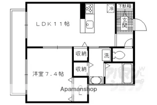 シャーメゾン満帆【203号室】の間取り