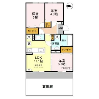 サウス・レジデンス菱川【1階】の間取り