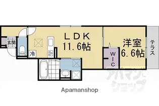 「LEGALO伏見」【303号室】の間取り
