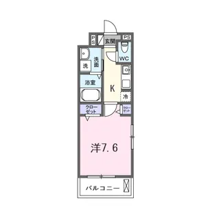 クレール蒼天【2階】の間取り