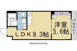 ソフィア墨染駅前【3階】の間取り