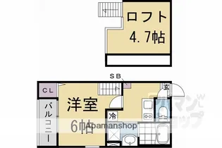 HALE MAHALO【203号室】の間取り