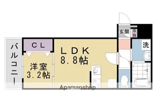 仮称)ジーメゾン山科ヴェリタ【3階】の間取り
