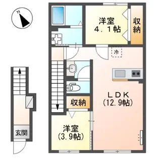 chouette【2階】の間取り
