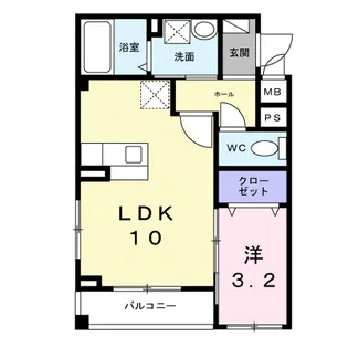 メゾン・ド・K 天神川【2階】の間取り
