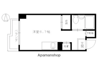 スカイノブレ京都四条大宮【402号室】の間取り