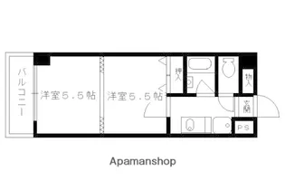 第8パールハイツ安井【306号室】の間取り