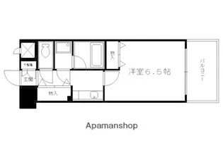 ライオンズマンション四条堀川【1005号室】の間取り