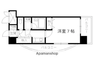 ライオンズマンション四条堀川【701号室】の間取り