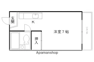 ミ・クアルト【303号室】の間取り