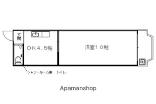 明輝マンションD棟【3階】の間取り